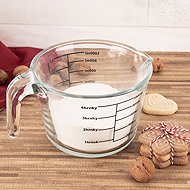 ORION Measuring spoon printed 1 l low borosil. glass - Measuring Cup