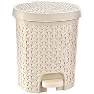 ORION UH Waste Bin with pedal RATAN 21l CREAM - Rubbish Bin