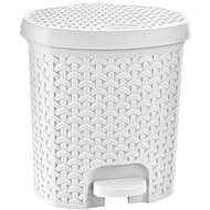 ORION UH with Pedal RATAN 5.5l WHITE - Rubbish Bin