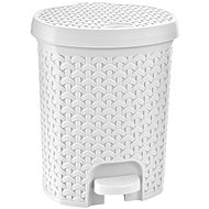 ORION UH Waste Bin with pedal RATAN 21l WHITE - Rubbish Bin