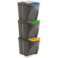 ORION SORT 3x21 l GREY - Rubbish Bin