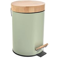 ORION Basket with pedal + lid GREENISH 3 l - Rubbish Bin