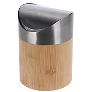 Bamboo/Stainless-steel Waste Bin, 1.5l - Rubbish Bin