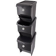 ORION Odpadkový koš 3 × 22 l černý UH  - Rubbish Bin