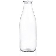 ORION Láhev na mléko s víčkem 1 l, sklo/kov - Drinking Bottle