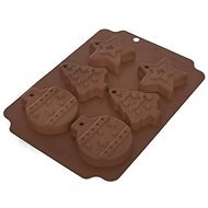 Silicone Mould CHRISTMAS 6 Brown - Baking Mould