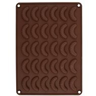 Crescent Silicone Mould, 40, Brown - Baking Mould