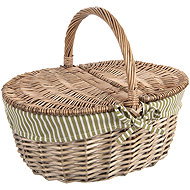 ORION Wicker/cotton + PES picnic basket + lid - Picnic Basket