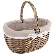 ORION Wicker/cotton + PES picnic basket small - Picnic Basket