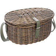 ORION Picnic Basket + Lid VERDE Wicker/Cotton + PES - Picnic Basket