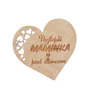 Orion Coaster Wood BEST MOM 12x11cm 1 pc - Coaster