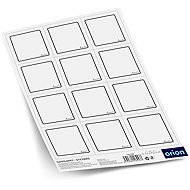 ORION Stickers for jars WHITELINE square blank 12 - Self-Adhesive Labels