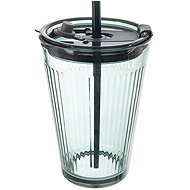 ORION VERDE Glass with lid and straw 0,46 l 1 pcs UH - Glass