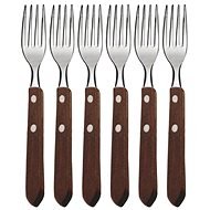 Orion Steak Fork, Stainless Steel/Wood 6 pcs - Fork