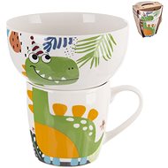 ORION Mug + dino bowl 0,35 l set - Breakfast Set