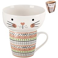 ORION Mug + bowl cat 0,35 l set - Breakfast Set