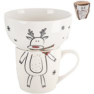 ORION Mug + bowl reindeer 0,35 l set - Breakfast Set