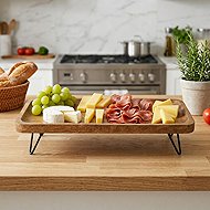 ORION Tray MANGO 46 × 16 cm, wood/metal - Serving Board