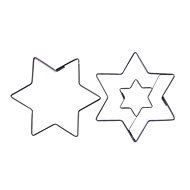 ORION Rozsdamentes acél kiszúró/közép Csillag 2db - Sütikiszúró szett