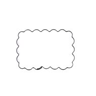 ORION Stainless-steel Cookie Cutter, Rectangle Ripple - Corer