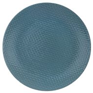 Orion Plate shallow RELIEF round. 27,5 cm diameter petrol. - Plate