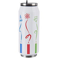 ORION Thermoskanne/Dose 0,5 l Buntstifte Edelstahl - Thermoskanne