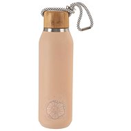 Orion Termoláhev nerez/bambus KVĚT 0,6 l růžová  - Thermos
