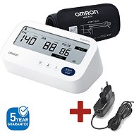 OMRON M3 Comfort AFib + tápegység (készlet) + 5 év kiterjesztett garancia - Vérnyomásmérő