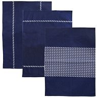 ORION Kitchen Towel. Cotton Blue-White 3 pcs - Dish Cloths
