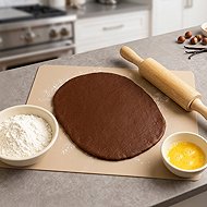 ORION Roller 50 × 40 cm beige, silicone - Pastry Board