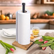 ORION Paper towel stand acacia/resin RIVER - Kitchen Towel Hangers