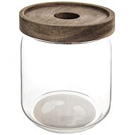 ORION Dóza sklo/dřevo 0,4 l kulatá - Dóza