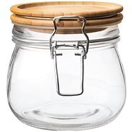 ORION 2er Set Glas/Bambus Clip Patent 0,5 l - Dose