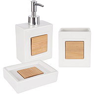 ORION Bathroom set dolomite/bamboo 3 pcs - Bathroom Accessory Set