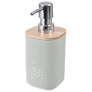 ORION Soap dispenser polyresin/rubber wood 350 ml Greenish - Soap Dispenser