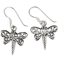 Oriental silver dangle earrings Dragonflies - Earrings