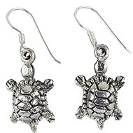Oriental silver dangle earrings Turtles - Earrings