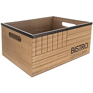 ORION Bedýnka dřevo/kov Bistro 29,5 × 22 × 13,5 cm - Shipping Box