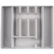 ORION Besteckkasten UH verschiebbar 27,5/44 × 36,5 × 4,3 cm, grau - Besteckkasten für die Schublade