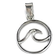 ORIENTAL Silver pendant Wave - 20 mm (Ag 925/1000, ) - Charm