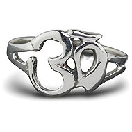 ORIENTAL Silver ring OM, single, size 51 - Ring