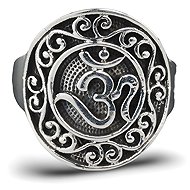 ORIENTAL Silver ring OM, richly decorated, size 50 - Ring