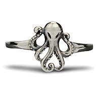 ORIENTAL Stříbrný prsten Chobotnice - Ring