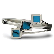 ORIENTAL Silver ring, turquoise, size 58 - Ring