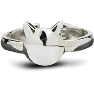 ORIENTAL Silver ring Cat, size 54 - Ring