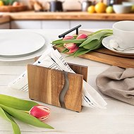 ORION RIVER Napkin holder, acacia/resin - Napkin Holders