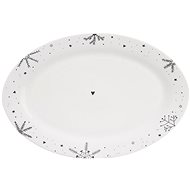 ORION Servírovací talíř VLOČKA 35 × 23,7 cm ovalný, porcelán - Plate