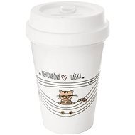 ORION Hrnek termo pohár NEKONEČNÁ LÁSKA kočka 0,35 l UH - Thermal Mug