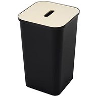 ORTHEX COLLECT Waste basket 53 l black + wooden lid - Basket
