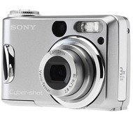 Sony CyberShot DSC-S80 - stříbrný, 4.23 mil. bodů, optický / digitální zoom 3x / až 10x, 32 MB inter - Digital Camera